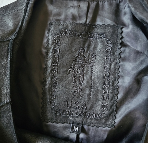 My Tribe leather retro zip up peplum sleek elegant feminine light jacket Size M - Picture 5 of 7